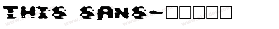 this sans字体转换